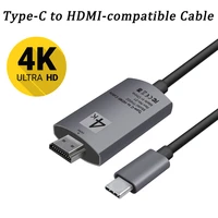 type c to hdmi compatible cable 4k high speed adapter male male hdmi compatib cable for cellphone laptop tablet 4k adapter cable