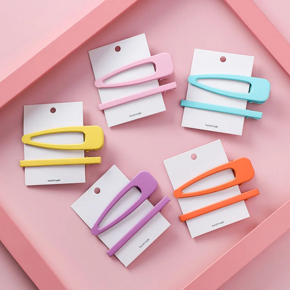 Женские флуоресцентные заколки для волос корейский стиль 2 шт./компл. яркие цвета