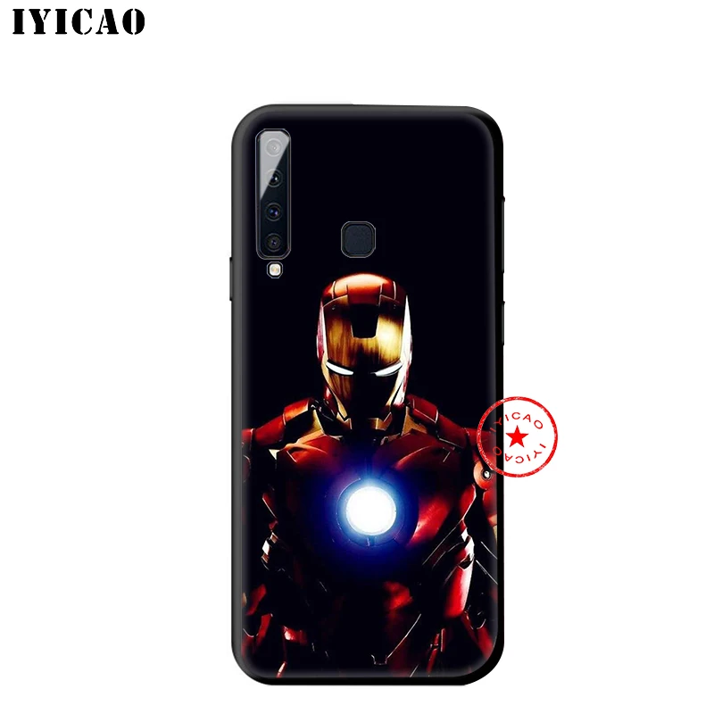 IYICAO Marvel Железный человек мягкий чехол для samsung Galaxy A9 A8 A7 J6 A6 Plus 2018 A3 A5 2016 2017