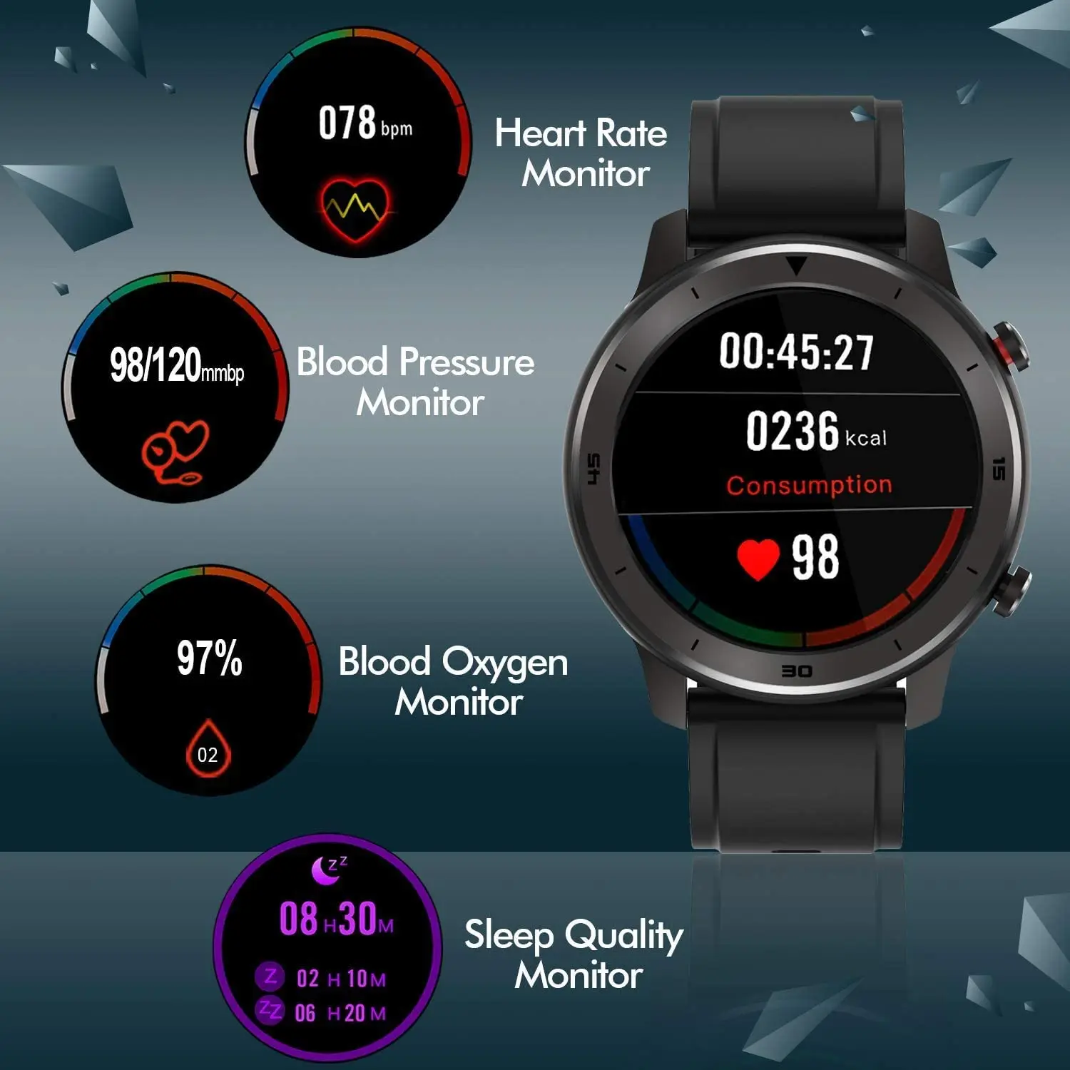 Винтажные Смарт-часы с кожаным ремешком DT79 мужские спортивные трекер IP67