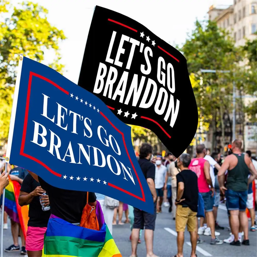 

Флаг Брэндона Let's Go, 3x5 футов, двухстроченный флаг, гобелен для стены с 2 люверсами, премиум Флаг для сада, двора, яркий An