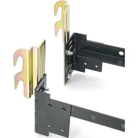 2pcs 711 bolt on to hook on bed frame conversion brackets with hook plateheadboard hook set bed frame brackets