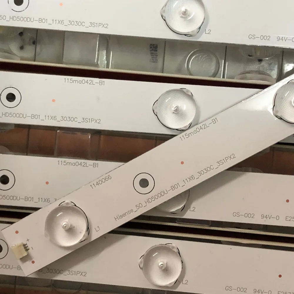 New 11 PCS/set 6LEDs 503mm LED backlight strip for Hi sense HD500DU-B01 RSAG7.820.6311/ROH LED50EC620CA