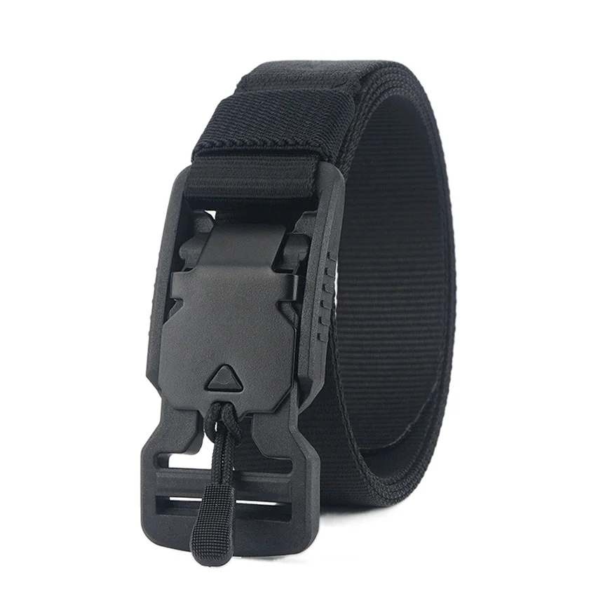 

Men's Magnetic Buckle Jeans Belt Male Thin Wearable Nylon Tactical 2.5cm Width Light Belt Male Casual Trousers Designer Belt