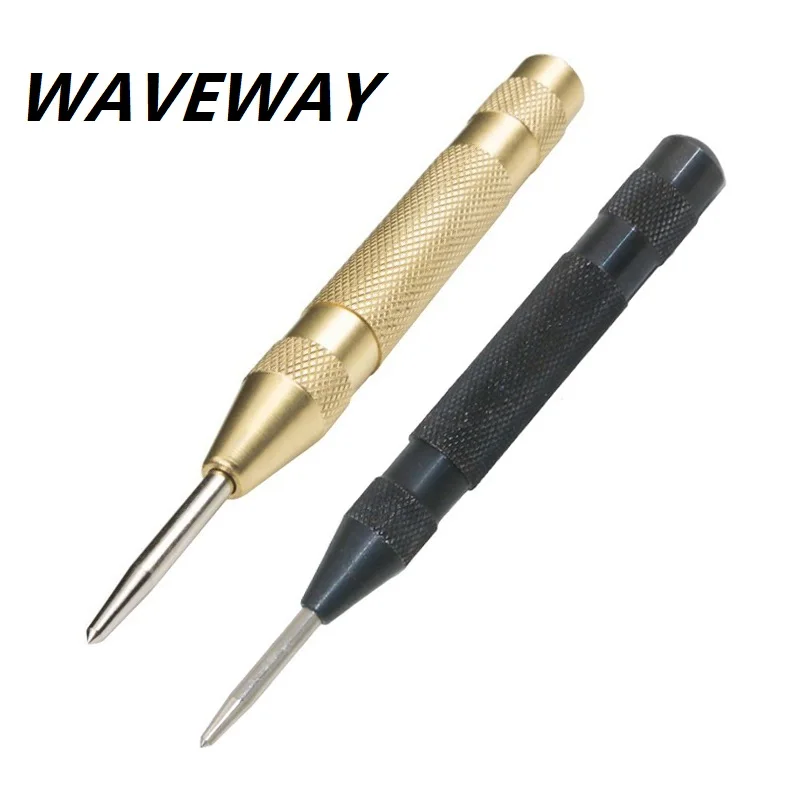 

Автоматический Пробойник с центральным штифтом, 5 дюймов, подпружиненный инструмент для маркировки, начальных отверстий, высокоскоростной ...