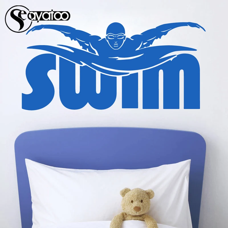 Виниловая наклейка на стену в виде Спортивного игрока 48 Х100 см|stickers home|kids bedroomvinyl