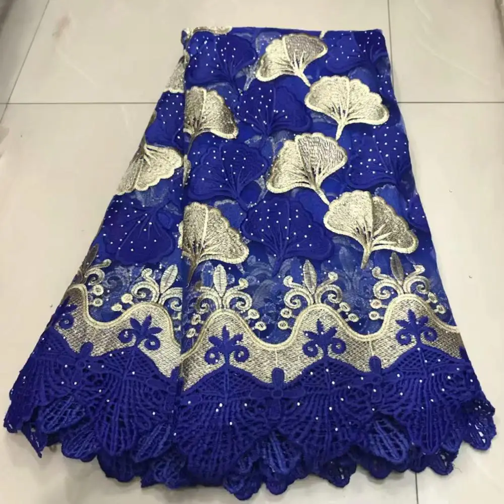 

Stones African Lace Fabric Embroidered Nigerian Laces Materials Bridal High Quality French Tulle Lace Fabric For Wedding Party