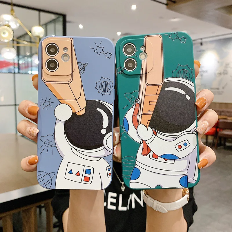 

Астронавт применимый Apple 11 Телефон Чехол iphone12promax прямой край 12mini защитный чехол XR чехол