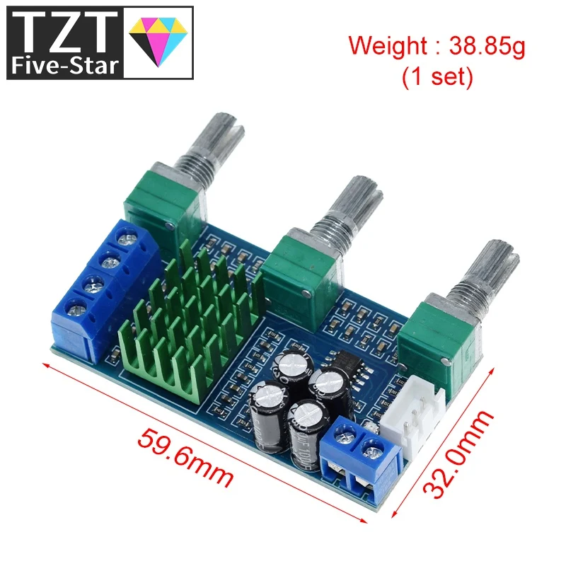 XH-M567 TPA3116D2 Dual-channel Stereo High Power Digital Audio Amplifier Board 80W*2 | Электронные компоненты и
