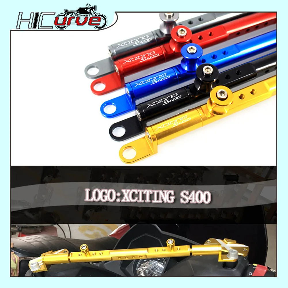 

For KYMCO XCITING S400 250 300 400 500 Xciting300 Xciting400 Xciting500 Motorcycle CNC Cross Bar Steering Damper balance lever