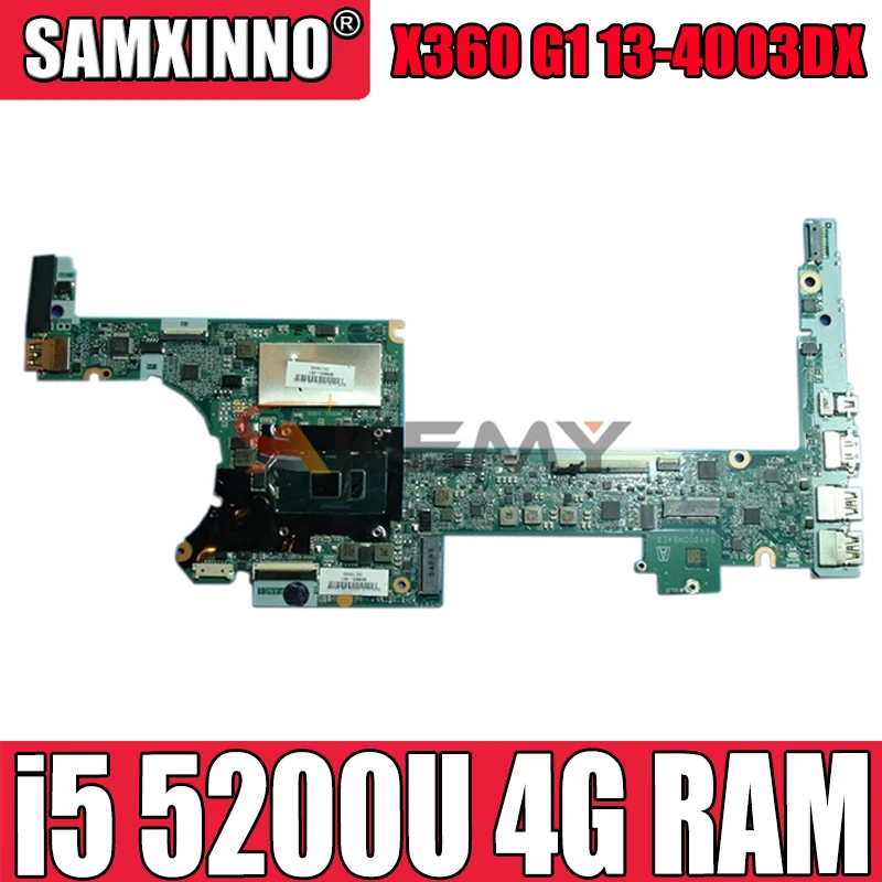 

Материнская плата Akemy DA0Y0DMBAF0 для ноутбука HP X360 G1 13-4003DX 13-4000, 801507-501, процессор i5 5200U, 4 Гб ОЗУ, 100% протестированная работа