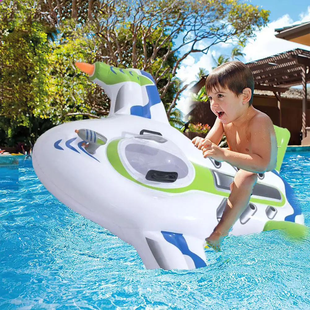 

Water Spray Airplane Rider Pool Float Riding Toy With Handle Inflatable Pool Floating Toy For Party Beach Pool Party