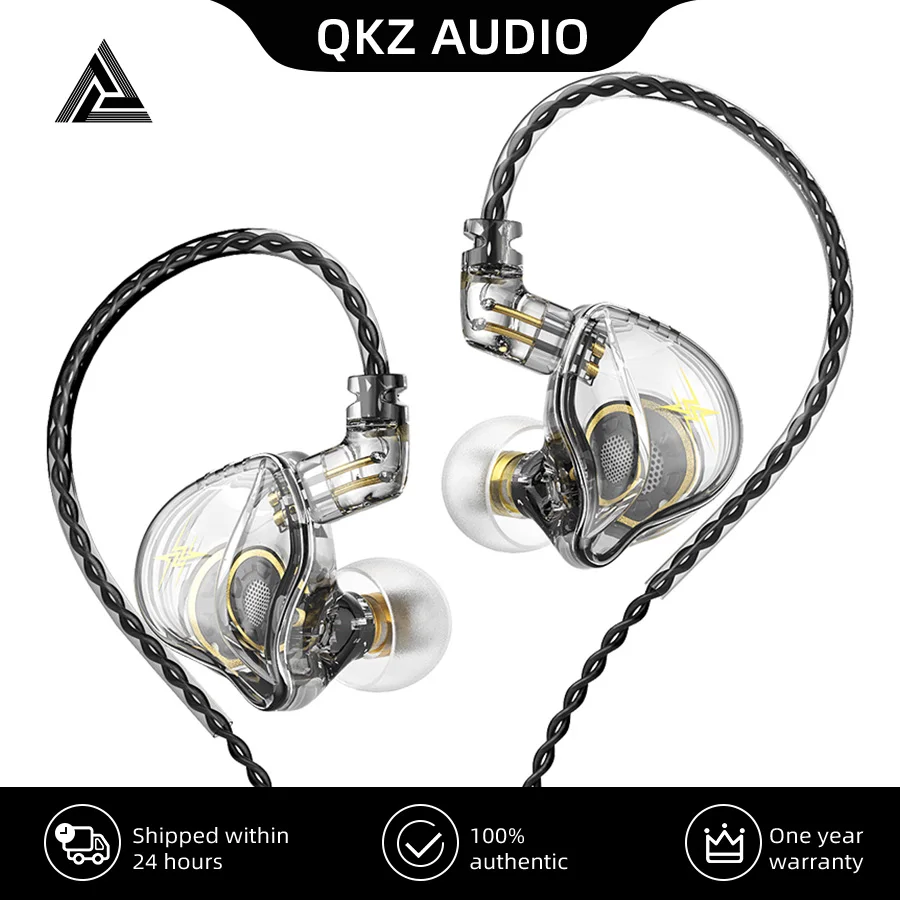 

QKZ ZXT EDX Pro Earphones Dynamic In Ear Monitor HiFi Wired Headphones Bass Stereo Game Music Earplugs Noice Cancelling Headset