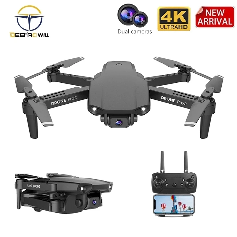 2020 Новый E99 Pro2 Дрон с разрешением 4K HD FPV Широкий формат профессия двойной Камера
