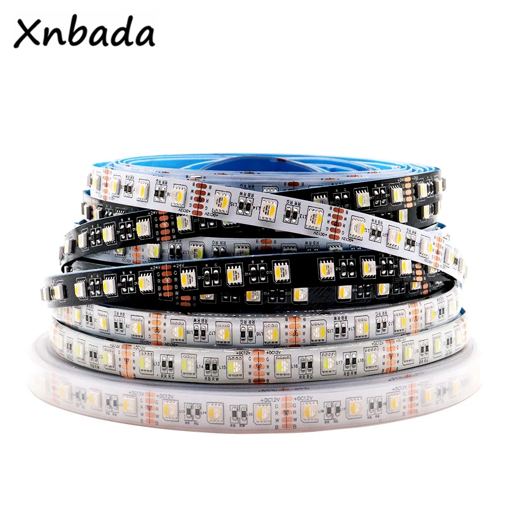 4 цвета в 1 5050SMD Светодиодные ленты светильник RGBW/RGBWW IP30 IP65 IP67 Водонепроницаемый 60