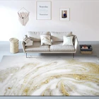 Модные современные коврики с абстрактным белым и золотым мраморным узором, напольный коврик, кухонный коврик для гостиной, дивана, стола, спальни, Нескользящие коврики