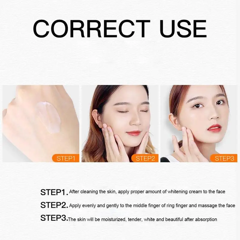 Мощный отбеливающий крем для тела увлажняющий ухода за кожей лосьон мгновенного