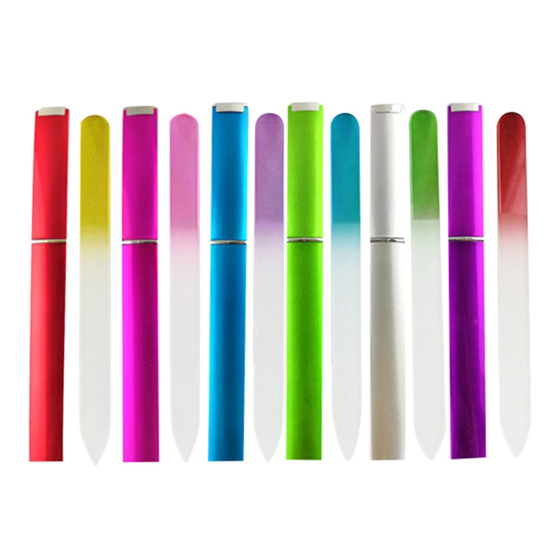 

1 шт., стеклянная пилка для ногтей, с чехлом