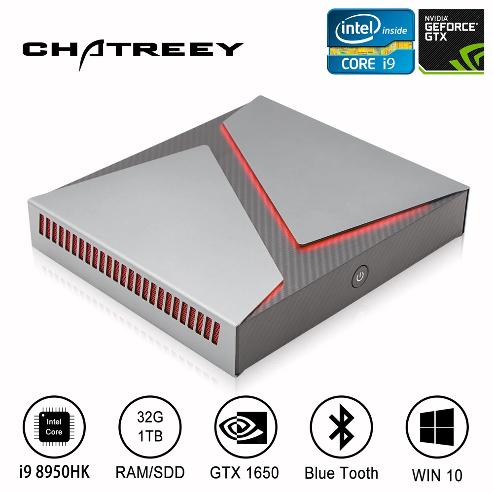 Мини ПК Chatreey Intel i9/i7/i5 6 ядер Nvidia GTX1650 4G Graphics Windows 10 Linux|Мини ПК| |