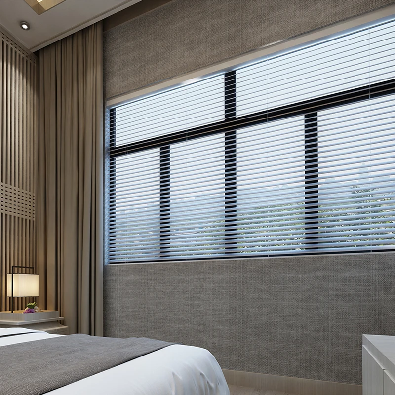 Беспроводные безопасные алюминиевые шторы полузатемняющие оконные для ванной