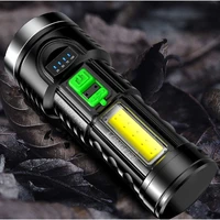 super bright small led flashlight strong light rechargeable xenon special forces household outdoor portabl long range lamp
