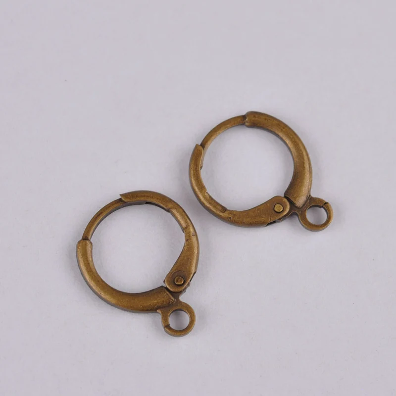 Antique Bronze 1000 шт 15 мм корейские небольшие кольцевые застежки для сережек крючки для серьг ушные подхваты для штор серьги DIY ручной работы Бисероплетение материалы оптом - Цвет: Antique Bronze