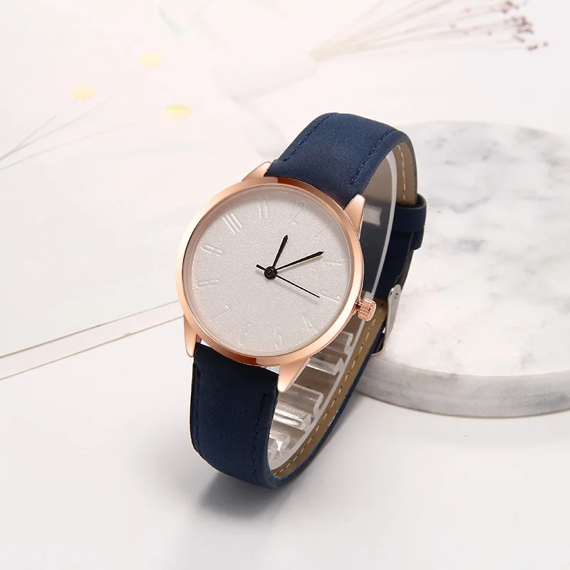 Женские простые часы WJ 7917 reloj кварцевые наручные с кожаным ремешком и