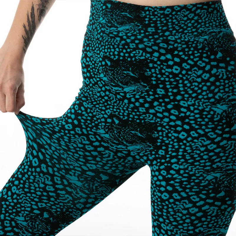 

Women High Waist Push Up Leggings Seamless Snake Print Fitness Legging Workout Legging For Women Casual Jeggings 2021