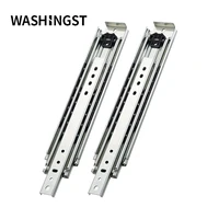 washingst heavy duty drawer slides full extension ball bearing industrial three section tracks 76mm wide 8 46length