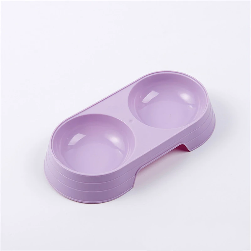 purple Портативная противоскользящая миска для собак, кормушка для кошек, посуда для собак, кормушка для кошек, миска для кошек, собачий контейнер для еды, аксессуары для домашних животных - Цвет: purple