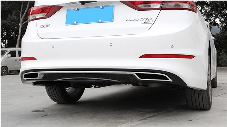 Задний спойлер для Elantra задний бампер из АБС пластика диффузор Hyundai после