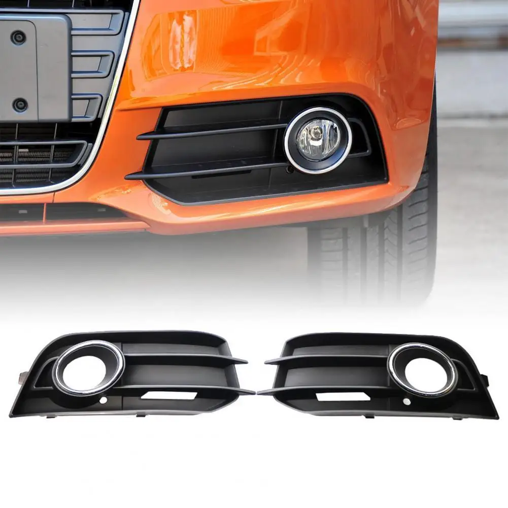 

Fog Light Grille Durable Anti-corrosive Black L/R Front Bumper Fog Lamp Grill 8X0807681A 8X0807682A for Audi A1 11-14