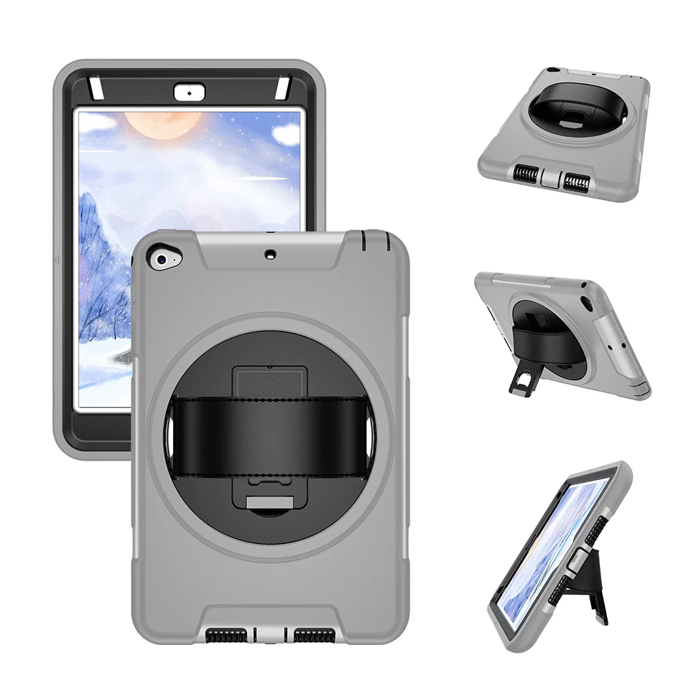 Противоударный чехол для iPad Mini 4 5 2019 с подставкой и ремешком на плечо Безопасный
