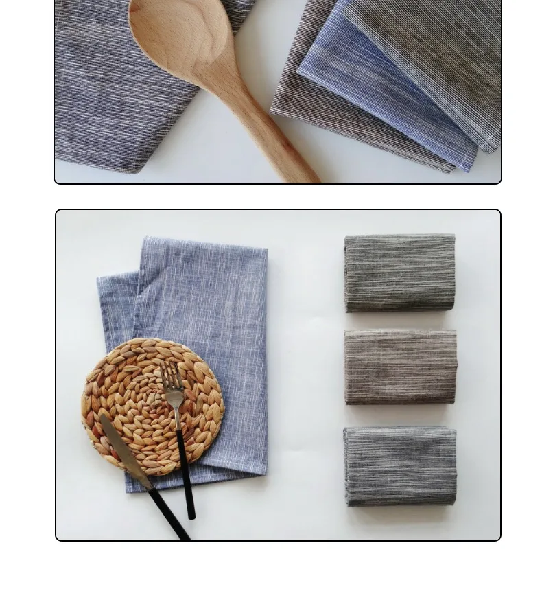 6 шт./лот хлопчатобумажный льняной домашний обеденный стол барная салфетка для