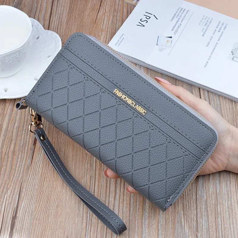 

2021 New Long Women's Wallet Female Temperament Purses Pu Leather Clutch Money Bag Fashion Casual Wallet Tassel Coin Purse
