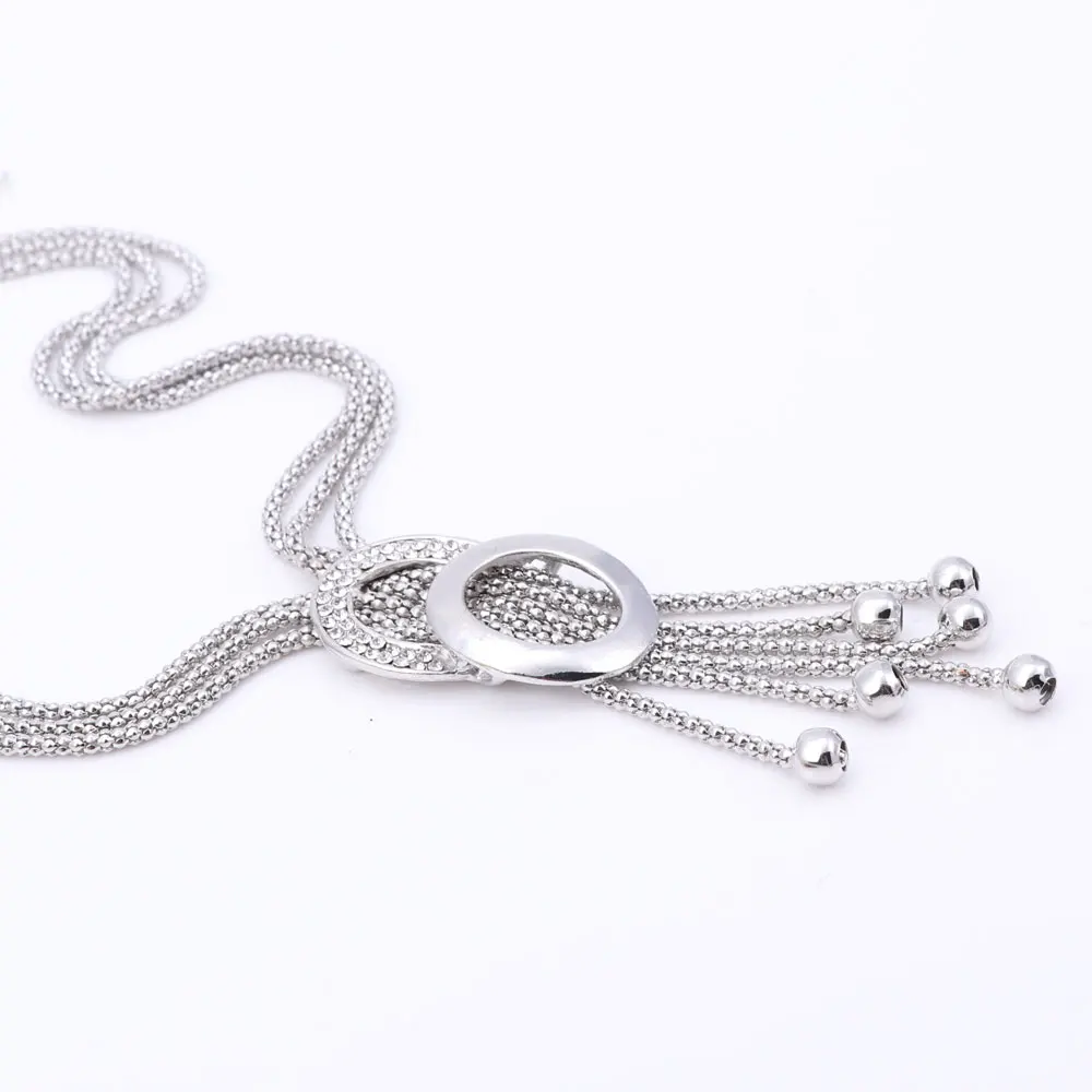 Модный Ювелирный Набор нигерийский Дубай серебряное ожерелье серьги набор