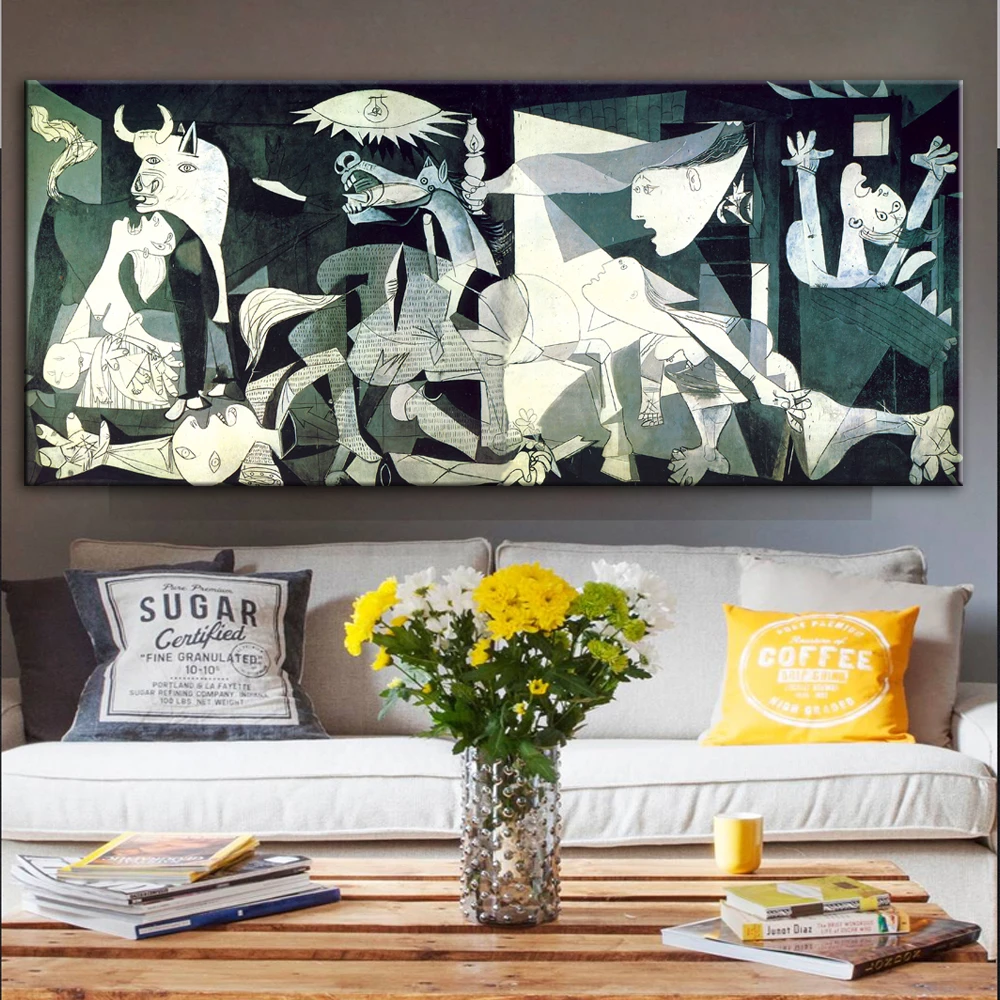 

Picasso Guernica Famous Art Paintings Print On Canvas Art Prints Picasso Artwork Reproductions Wall Pictures Home Decoration