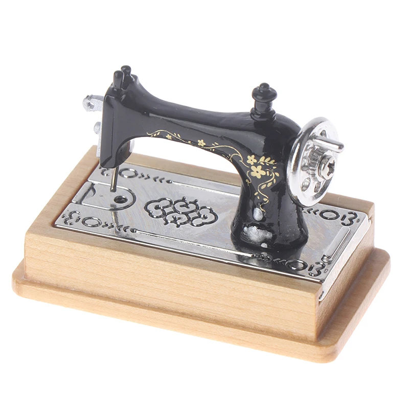 

1:12 Dollhouse Miniature Accessories Simulation Crafts Toys Metal Sewing Scissors Sewing Machine Furniture Toy