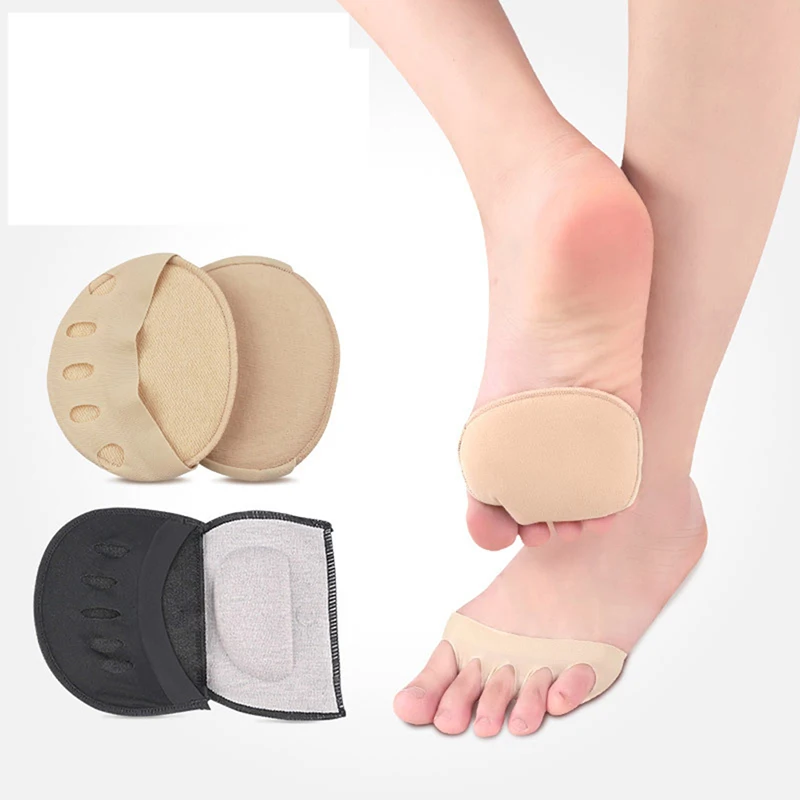 

1 Pair Metatarsal Sleeve Pads Half Toe Bunion Sole Forefoot Gel Pads Cushion Half Sock Supports Prevent Calluses Blisters