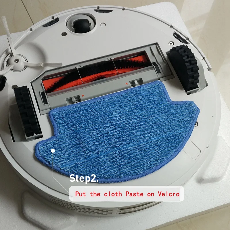 

4Pcs Cleaning Mop Cloth + 4Pcs Magic Sticker For Xiaomi Mi Robot Vacuum Cleaner