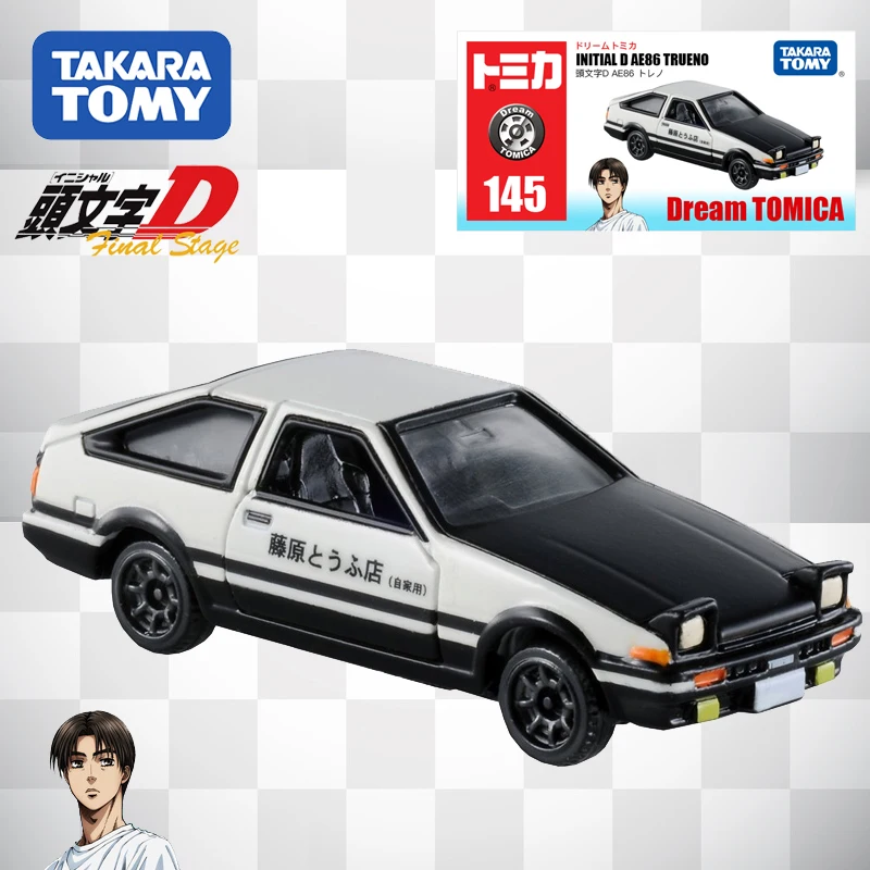 

Takara Tomy Dream Tomica 145 Initial D Toyotan AE86 Trueno, популярная детская модель, коллекционные модели под давлением