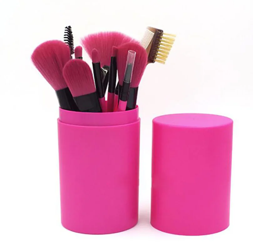 

Makeup Brushes 12 Makeup Brush Tube Set Pink Gradient Eyeshadow Brush Makeup Brush Beauty Tool Set