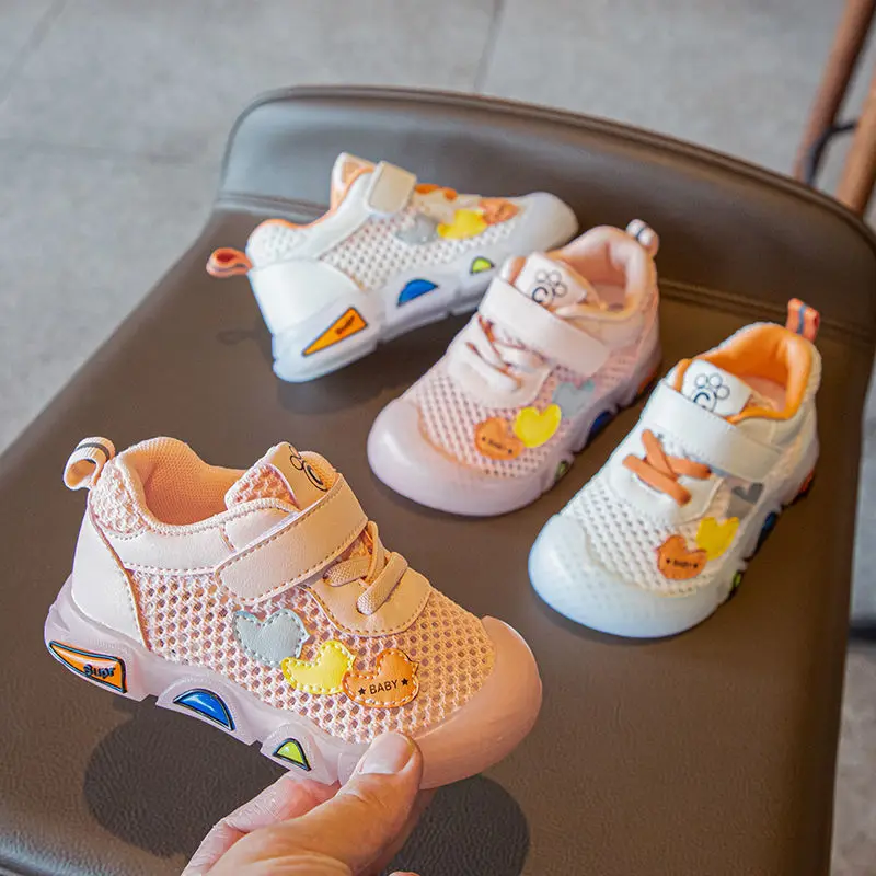 

Children's sports shoes 2021 summer new boys' functional shoes girls' walking shoes hollowed out breathable mesh baby shoes