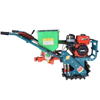 170 gasoline corn peanut planter single chain track micro tiller for plowing the field fertilizing sowing weeding and ditching