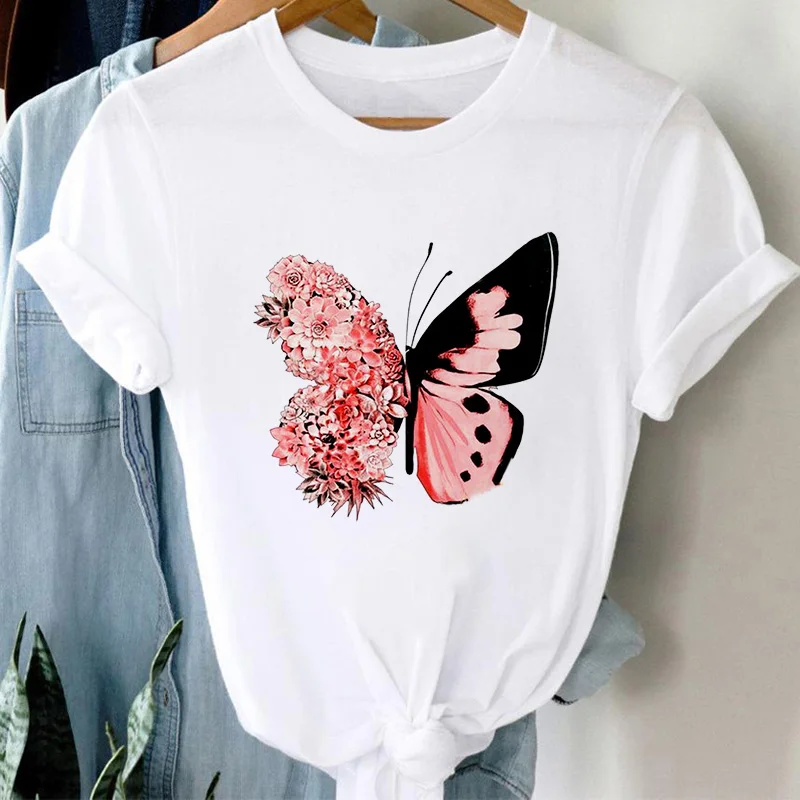 

T-shirts Women Summer harajuku Elephant flower Ladies tshirt Casual Short sleeve Female T shirt streetwear Harajuku tshirt femme