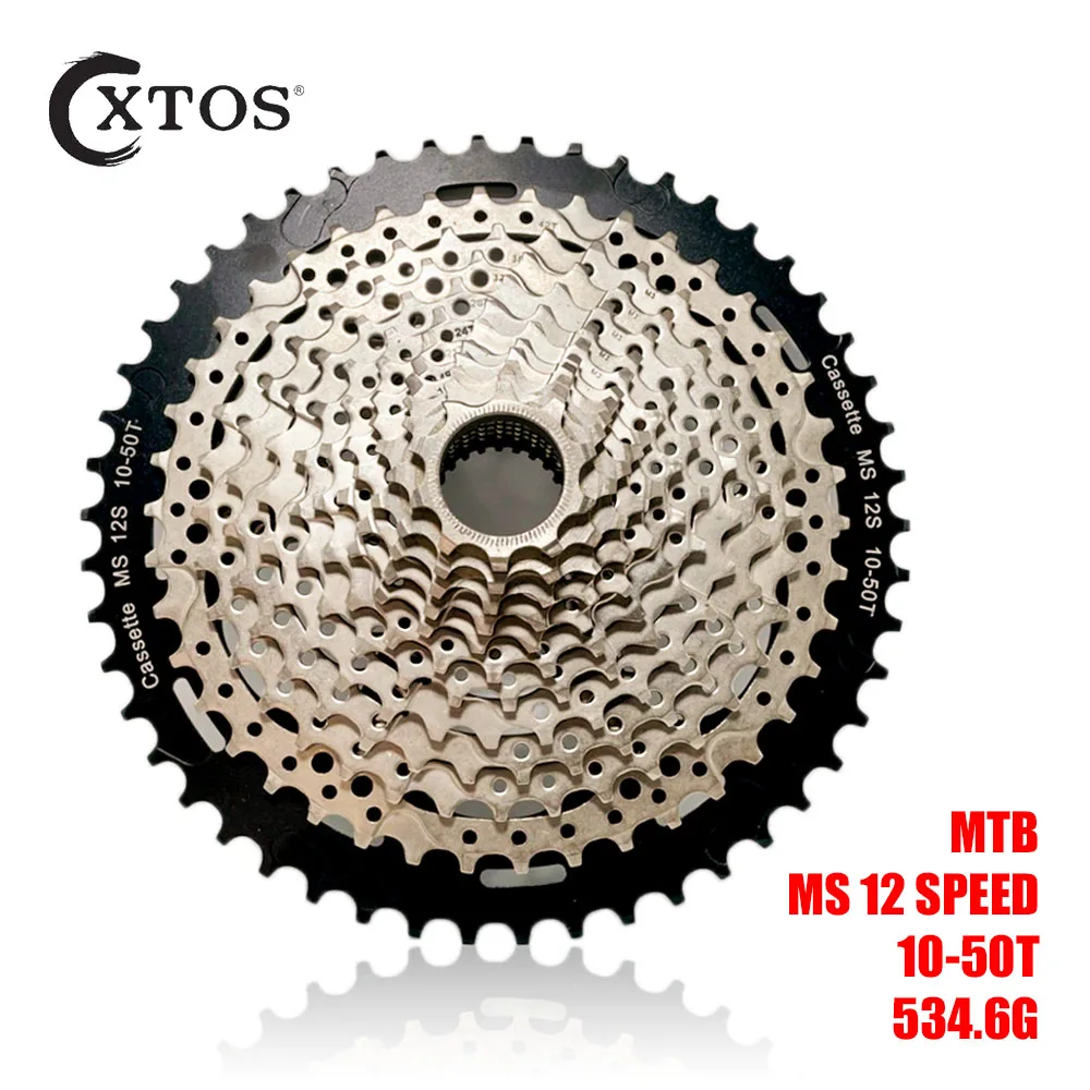 

XTOS 12 Speed 10-50T 10-52T MS Bicycle Cassette 12S MTB Freewheel 12speed Moutain Bike M8100 M9000 M9100 Sprocket