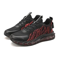 mens running shoes tennis athletic training vulcanized shoes walking men casual platfrom mesh flame printed weave sneakers
