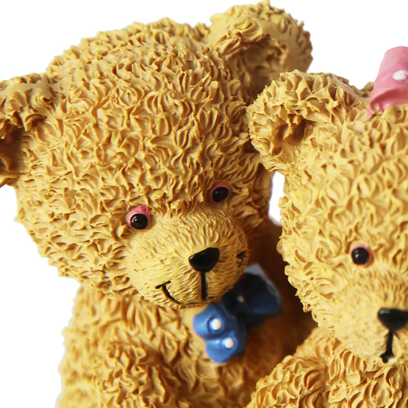 Расписные изделия из смолы мишка тедди праздничные подарки украшения для дома