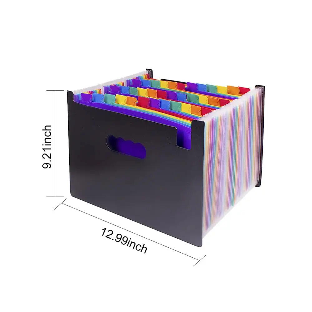 

Expanding File Folder A4 Large Plastic Expandable File Organizers Standing Accordions Folder for Documents Business