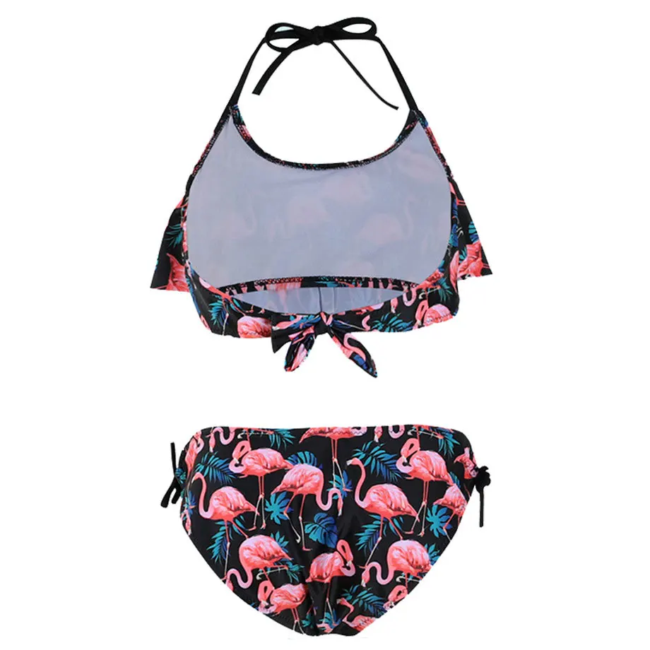 

Sexy Bikini 2021 Summer Swimsuit Women Two Pieces High Waist Bikini Push Up Swimwear Halter Bathing Suit Split Swimsuit Female
